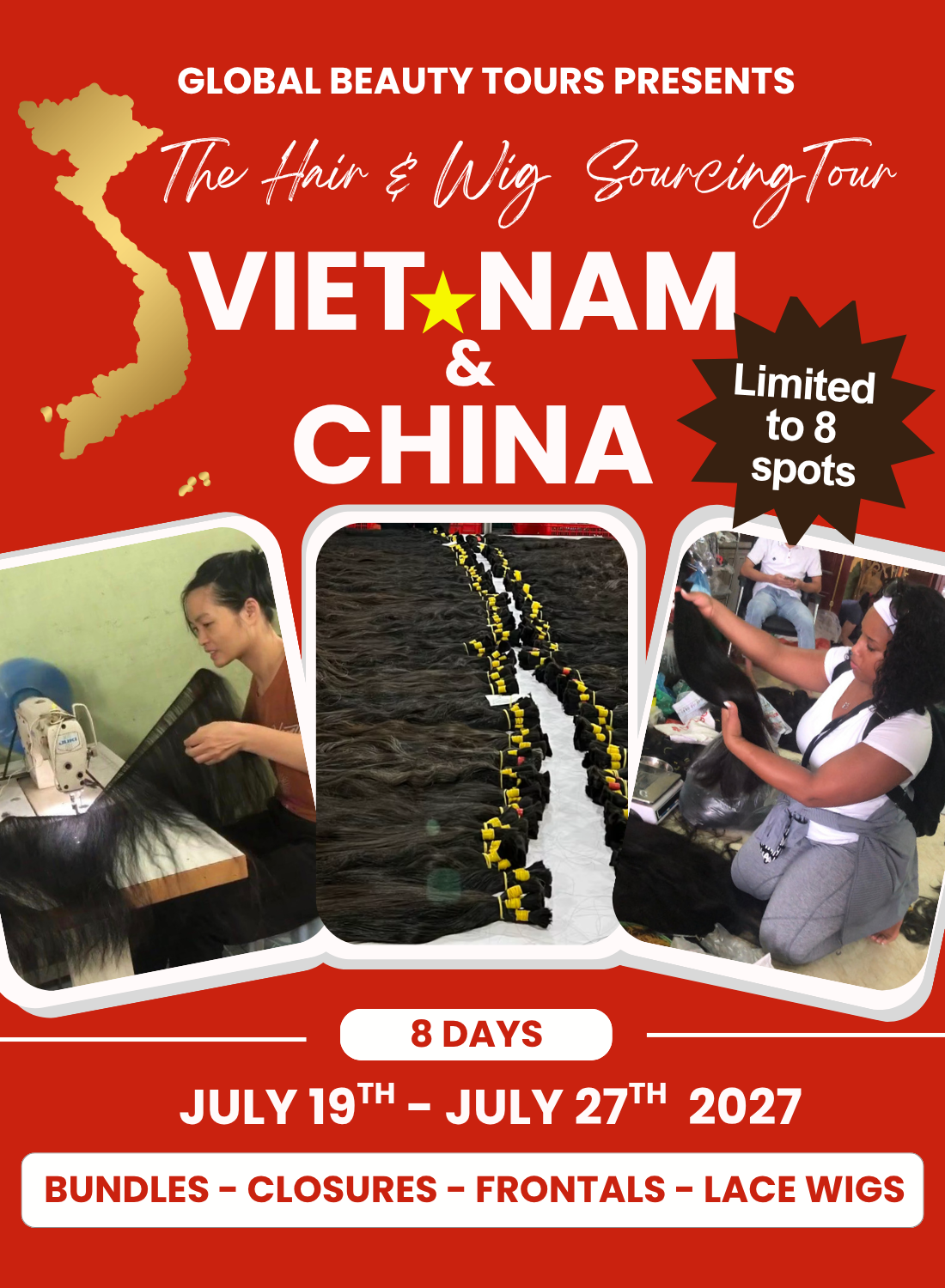 Premium Hair & Wig Sourcing Tour (3 cities)