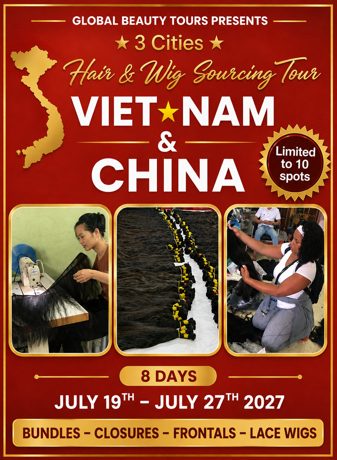 Premium Hair & Wig 3-City Sourcing Tour